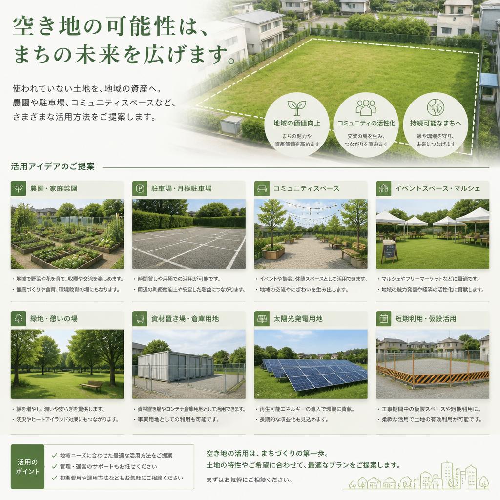 空き地の利用方法