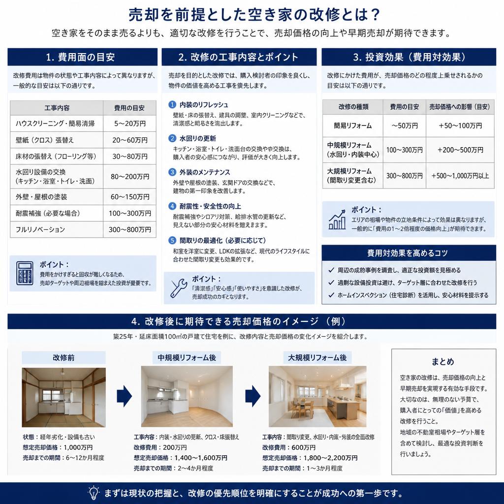 空き家の改修費用