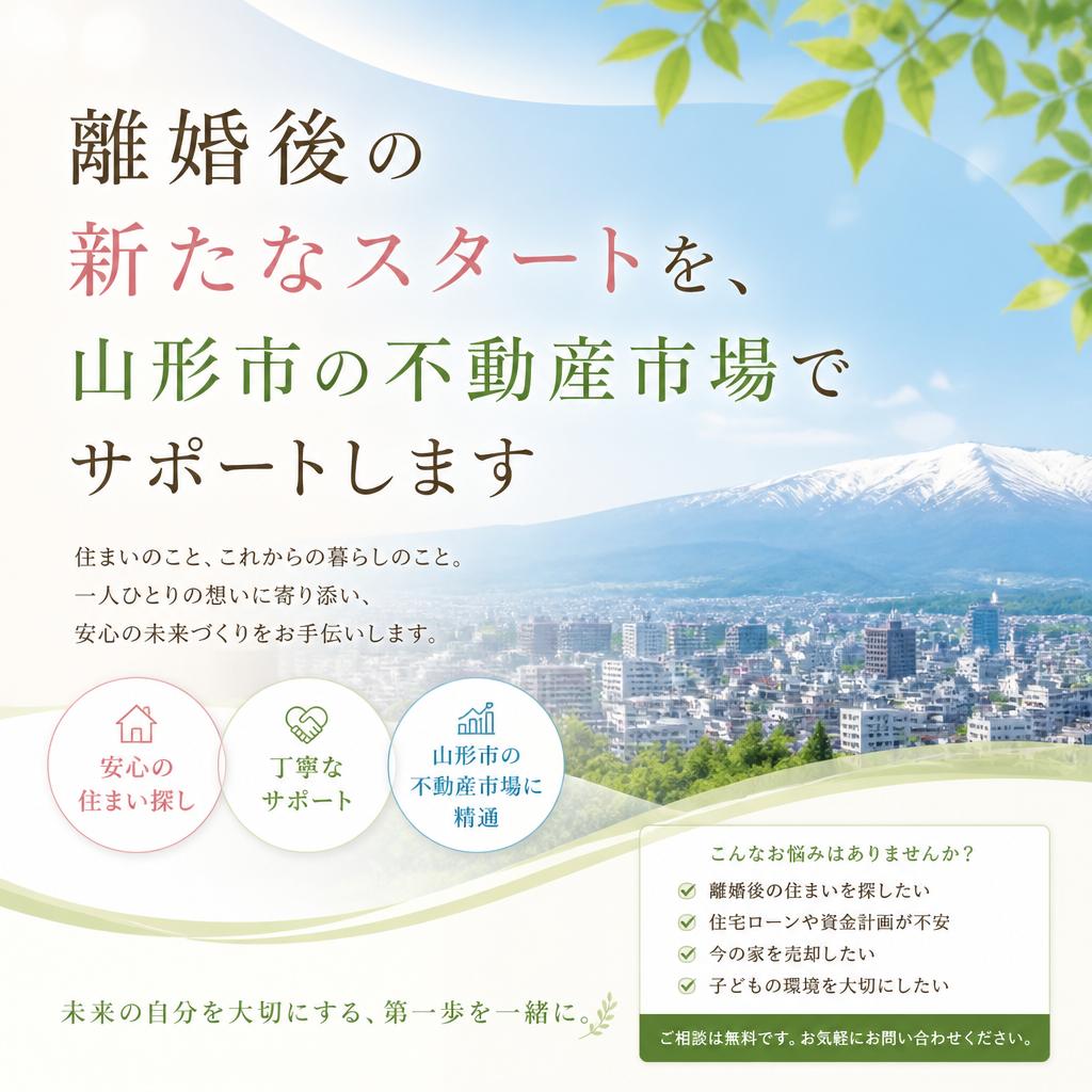 離婚後の新たなスタートを、山形市の不動産市場でサポートします