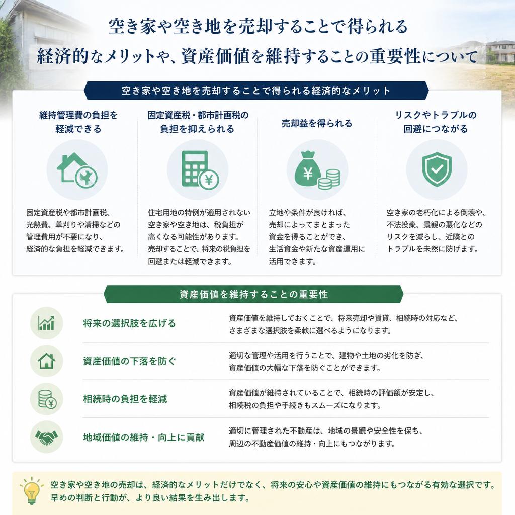 空き家・空き地の売却のメリット