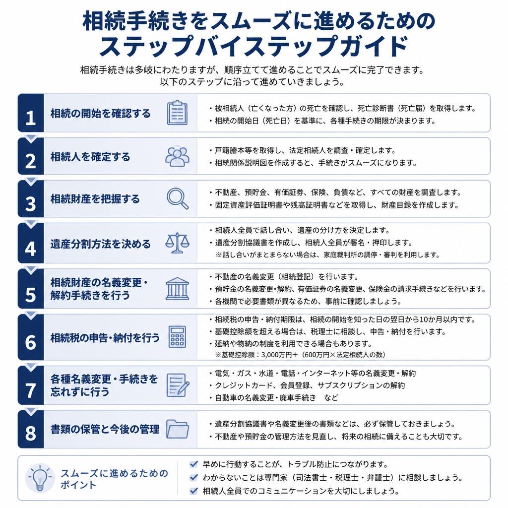 相続手続きのスムーズな進め方