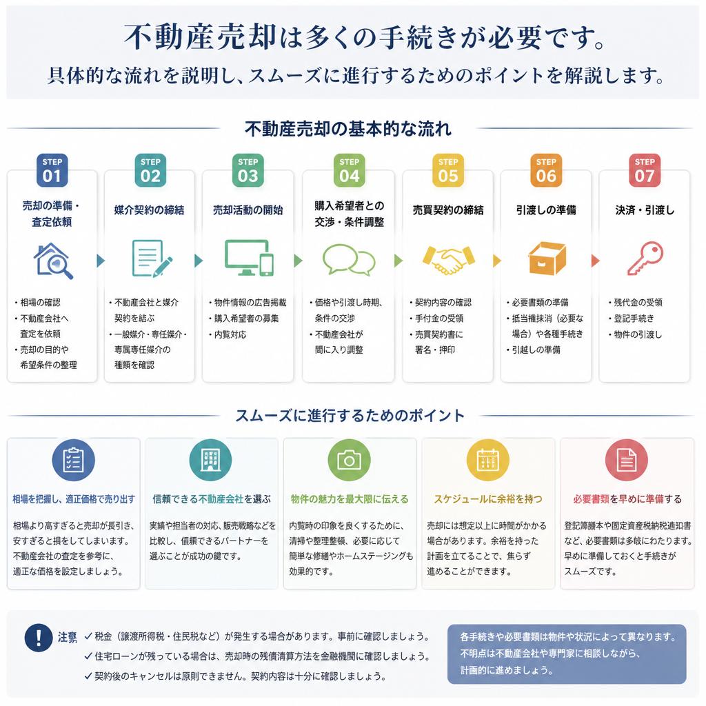 不動産売却における手続きの流れ