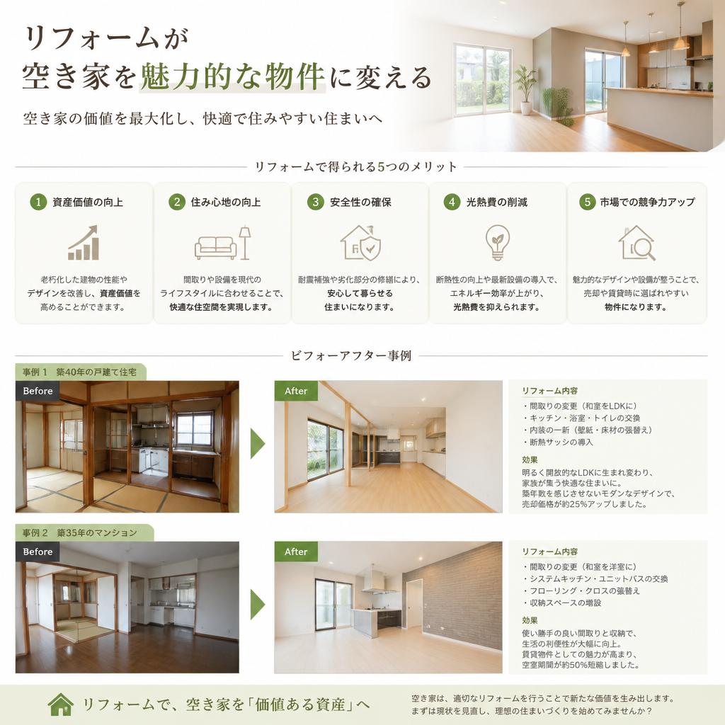 リフォームで生まれ変わる空き家