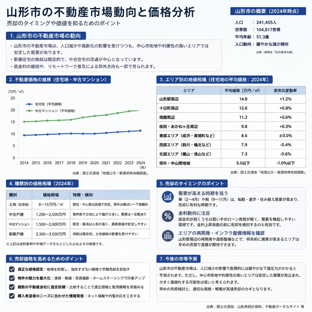 4. 山形市の不動産市場の現状