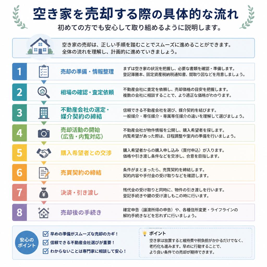 空き家売却のプロセス