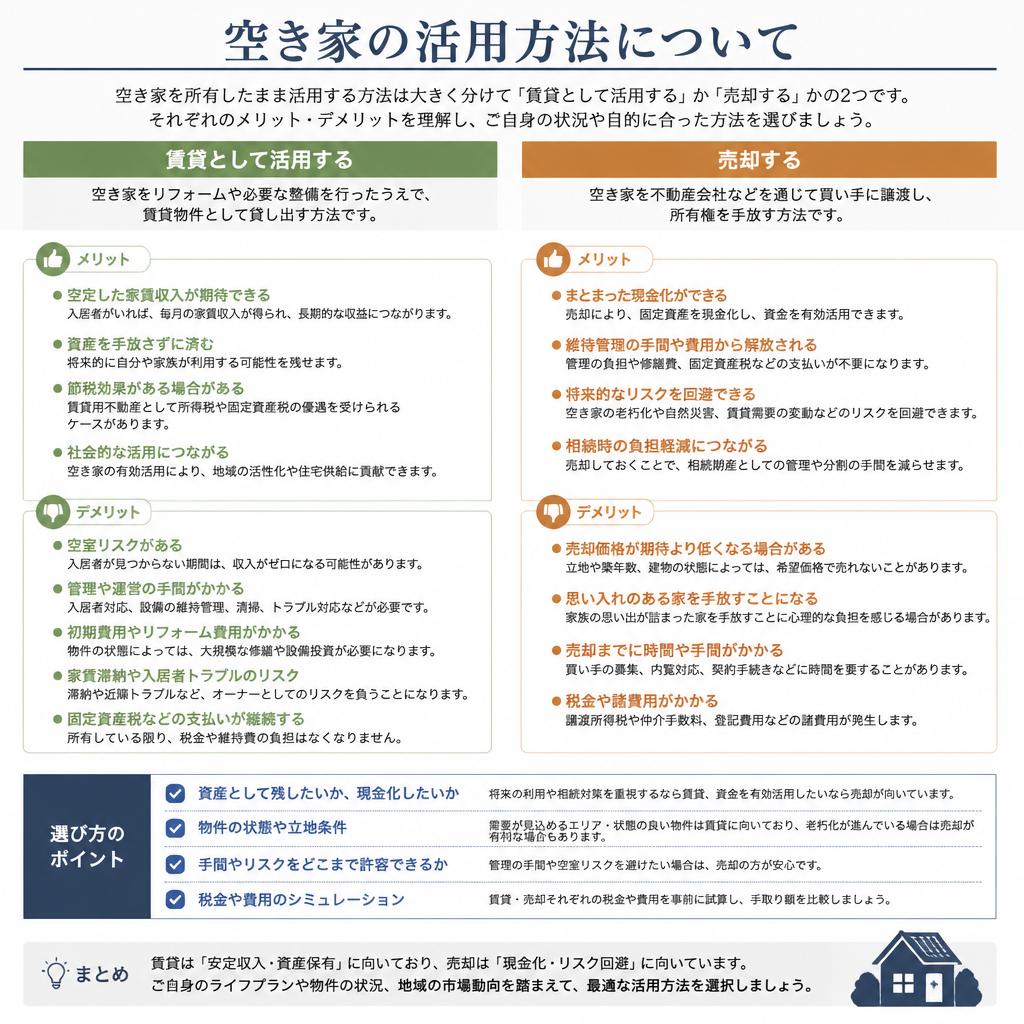空き家をどう活用するか