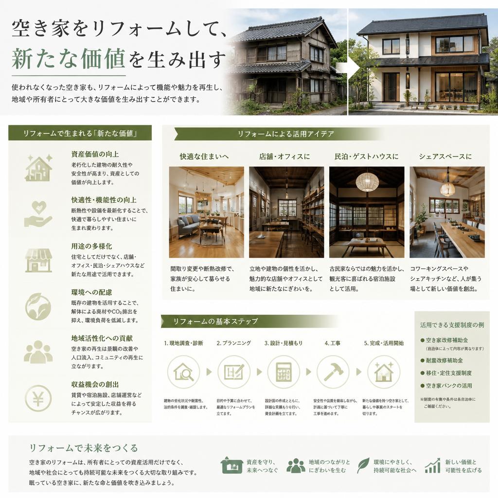 4. リフォームで再生した空き家