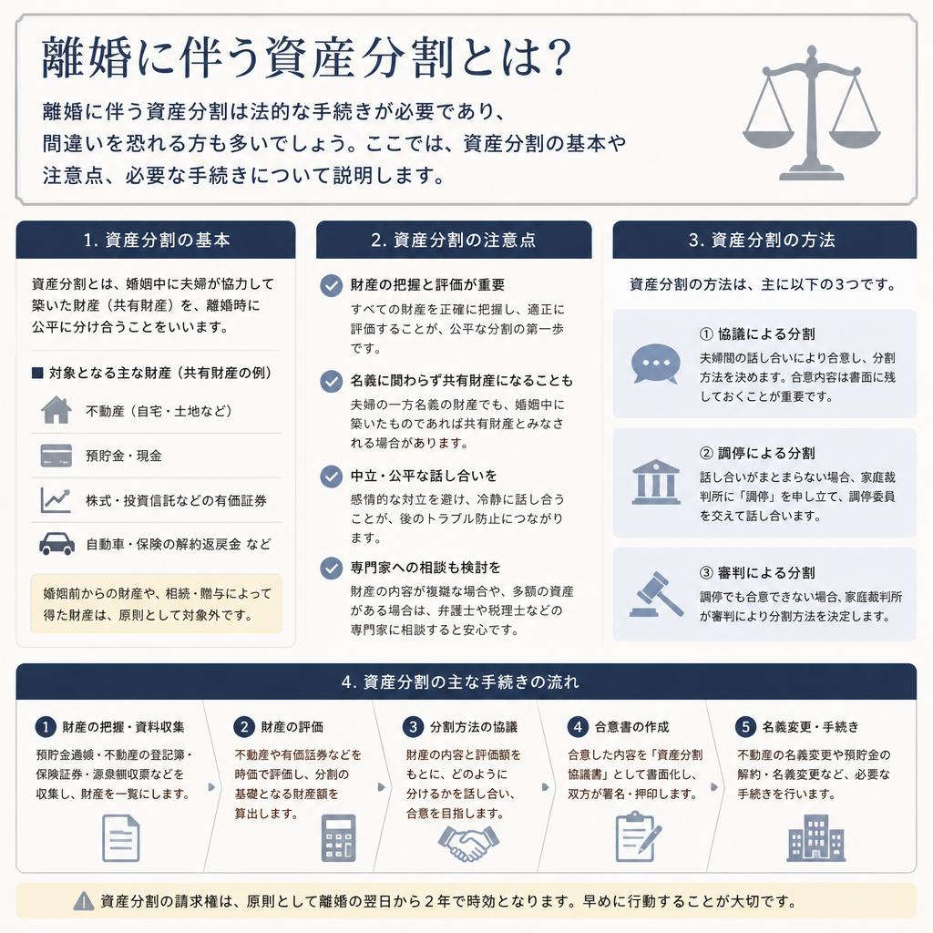資産分割の基本と注意点