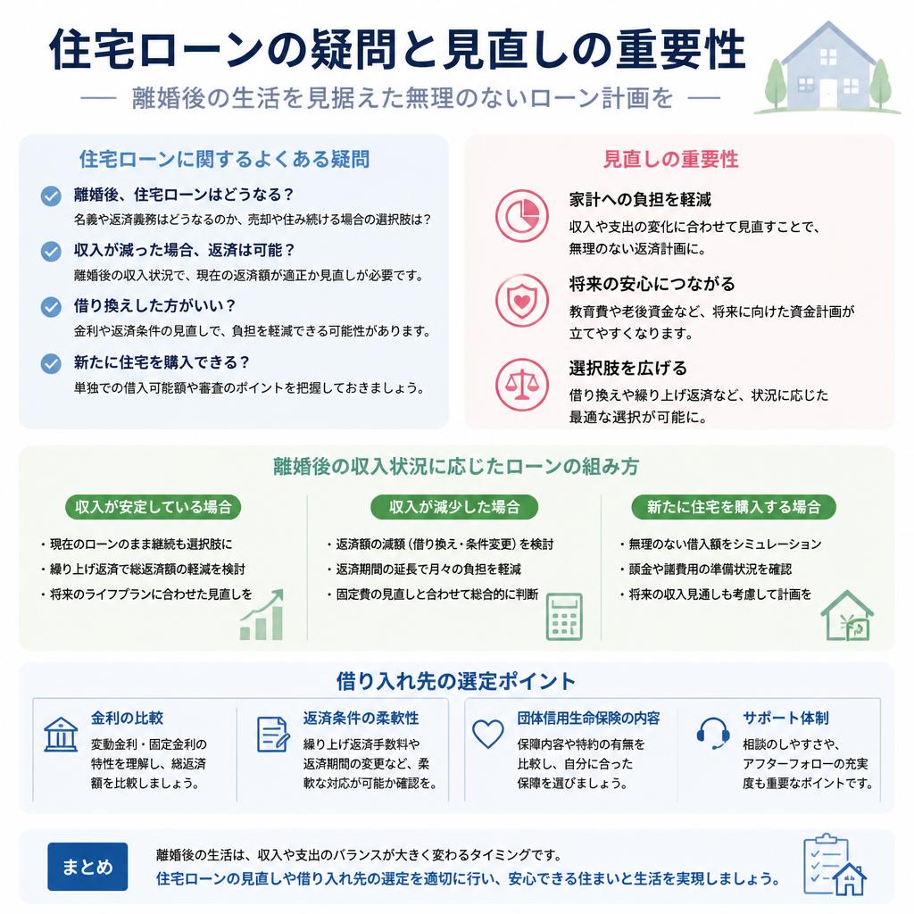 住宅ローンの見直しと借り入れ