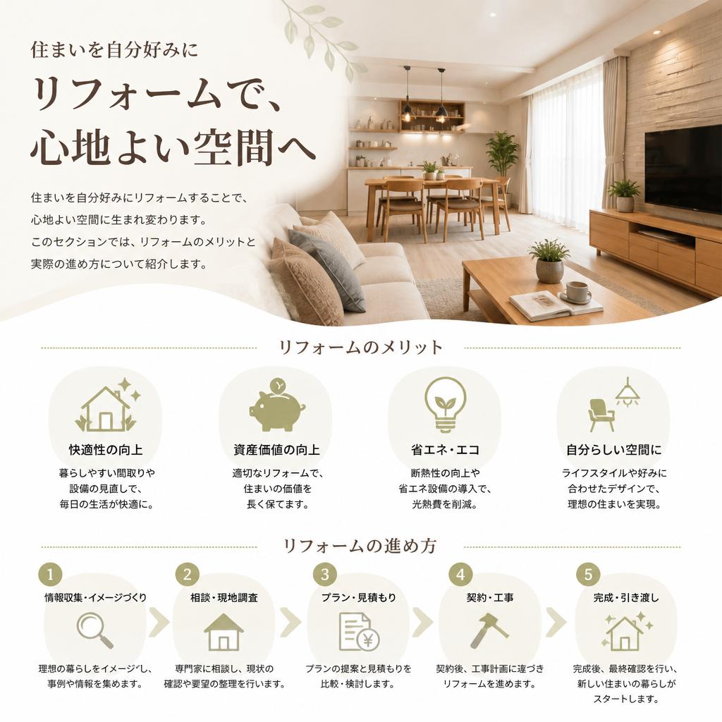 リフォームで新たな心地よさを