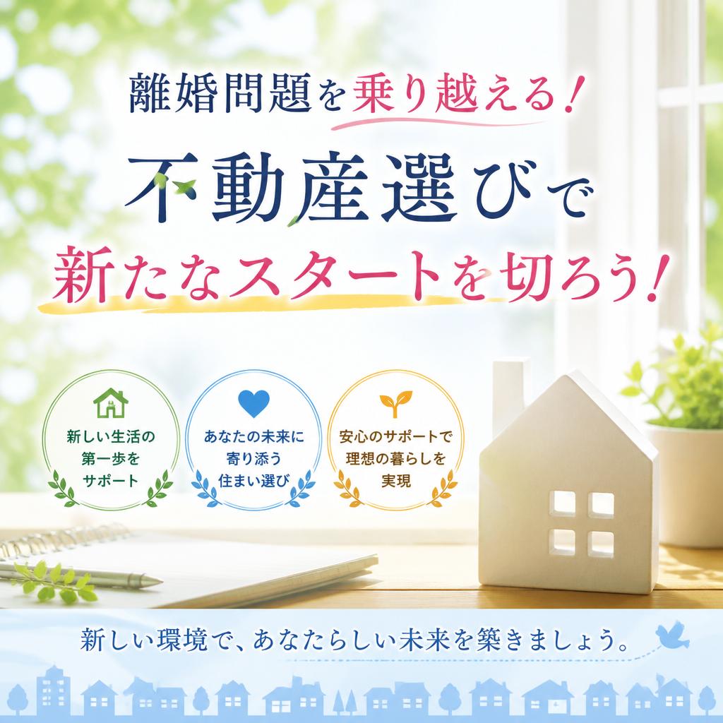 離婚問題を乗り越える！不動産選びで新たなスタートを切ろう！