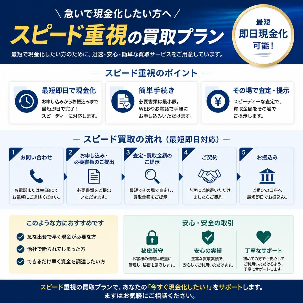 早期に現金化するための選択肢