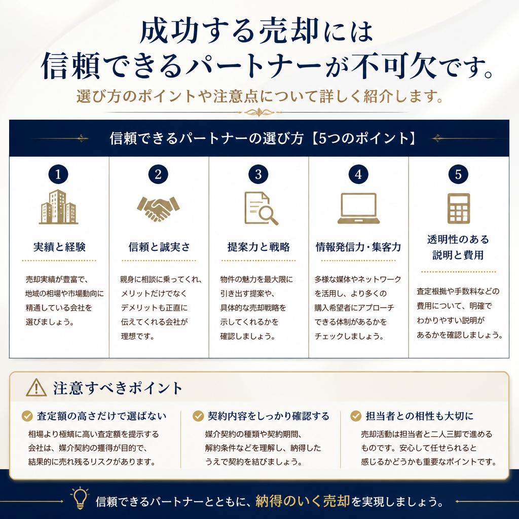ステップ4：信頼できる不動産仲介業者の選び方