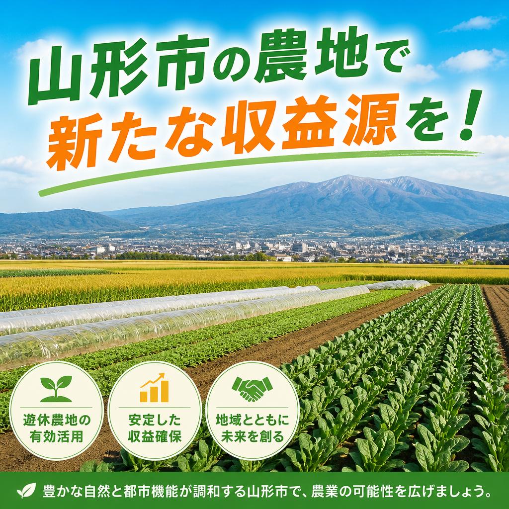 山形市の農地で新たな収益源を！