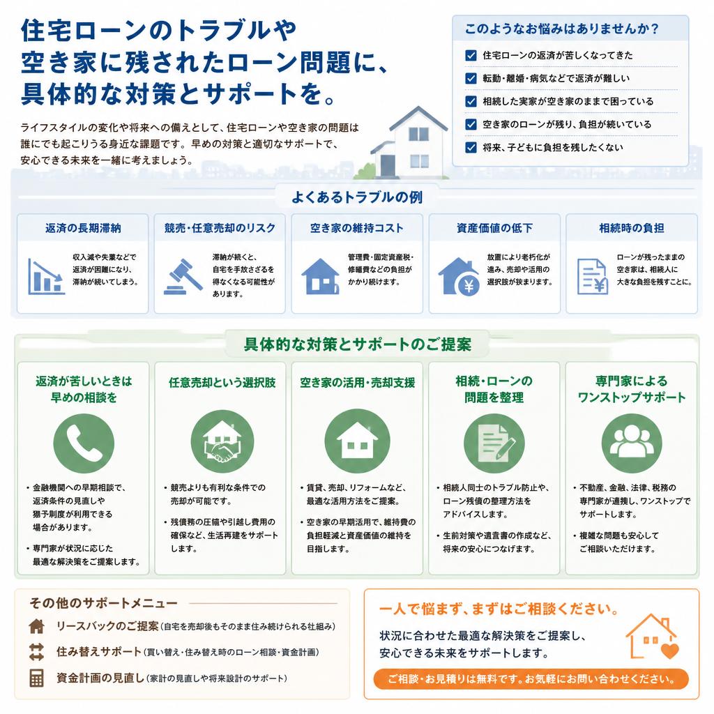 住宅ローンの取り扱いと対策