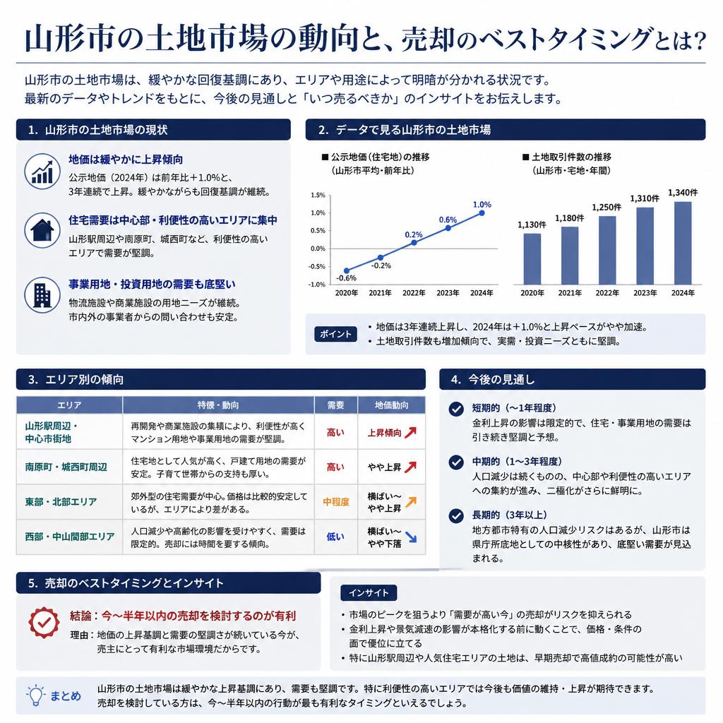 山形市の土地市場の現状