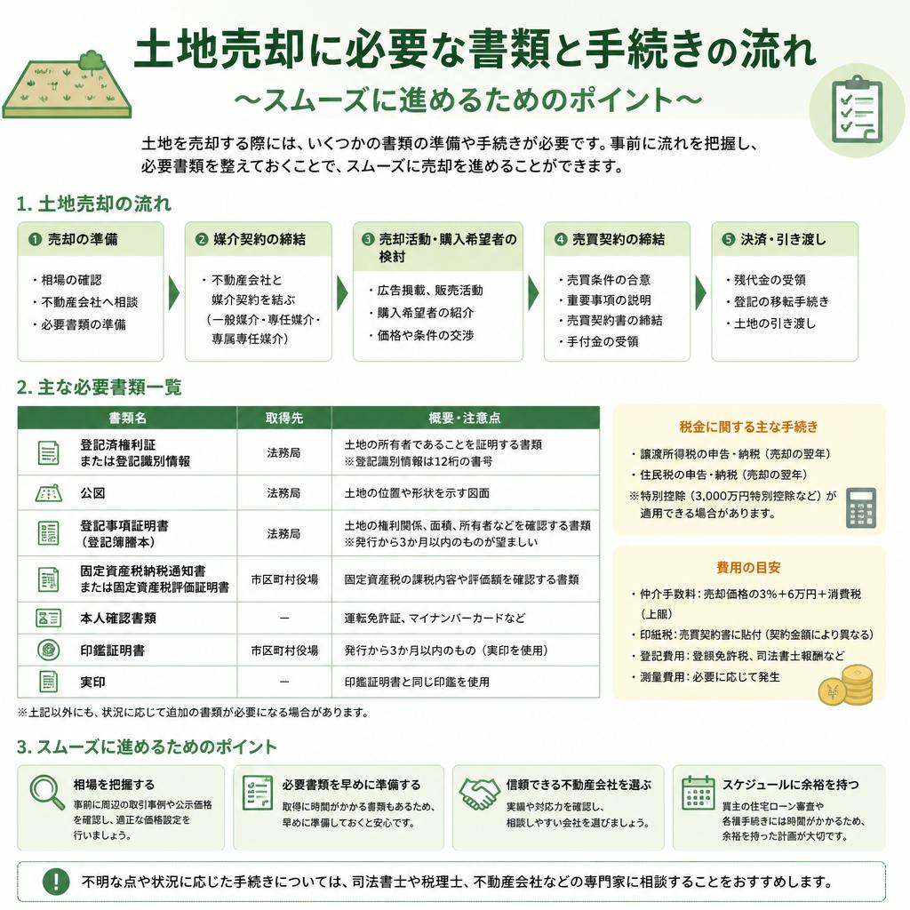 土地売却に必要な手続き