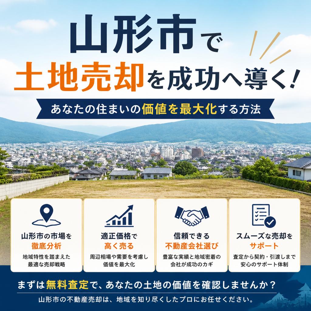 山形市で土地売却を成功へ導く！あなたの住まいの価値を最大化する方法