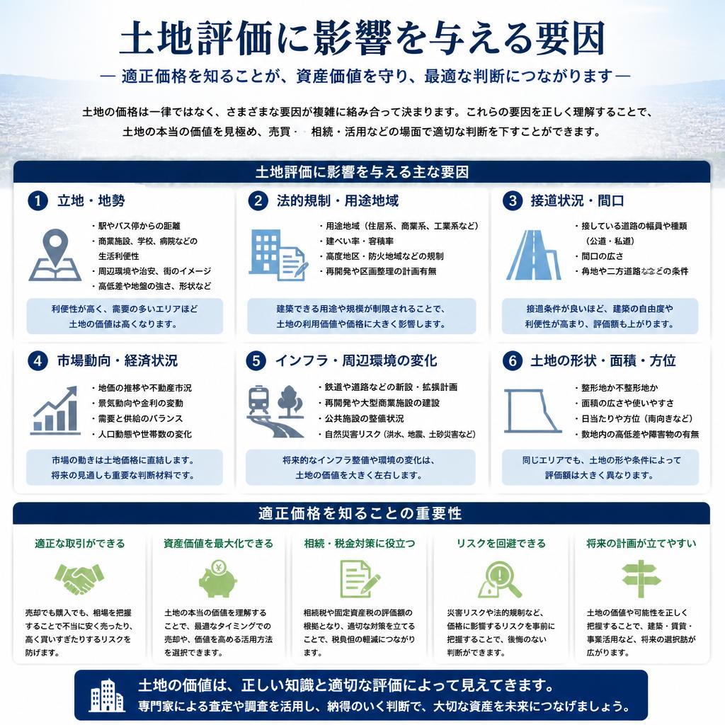 山形市における土地評価のポイント