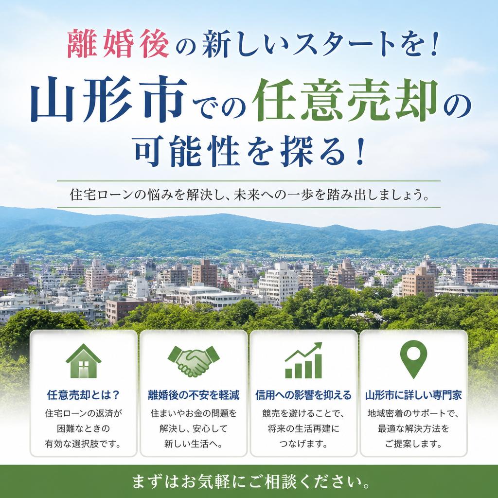 離婚後の新しいスタートを！山形市での任意売却の可能性を探る！