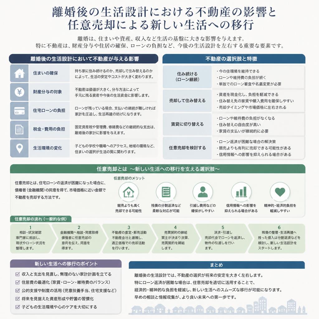 離婚後の生活設計と不動産の役割
