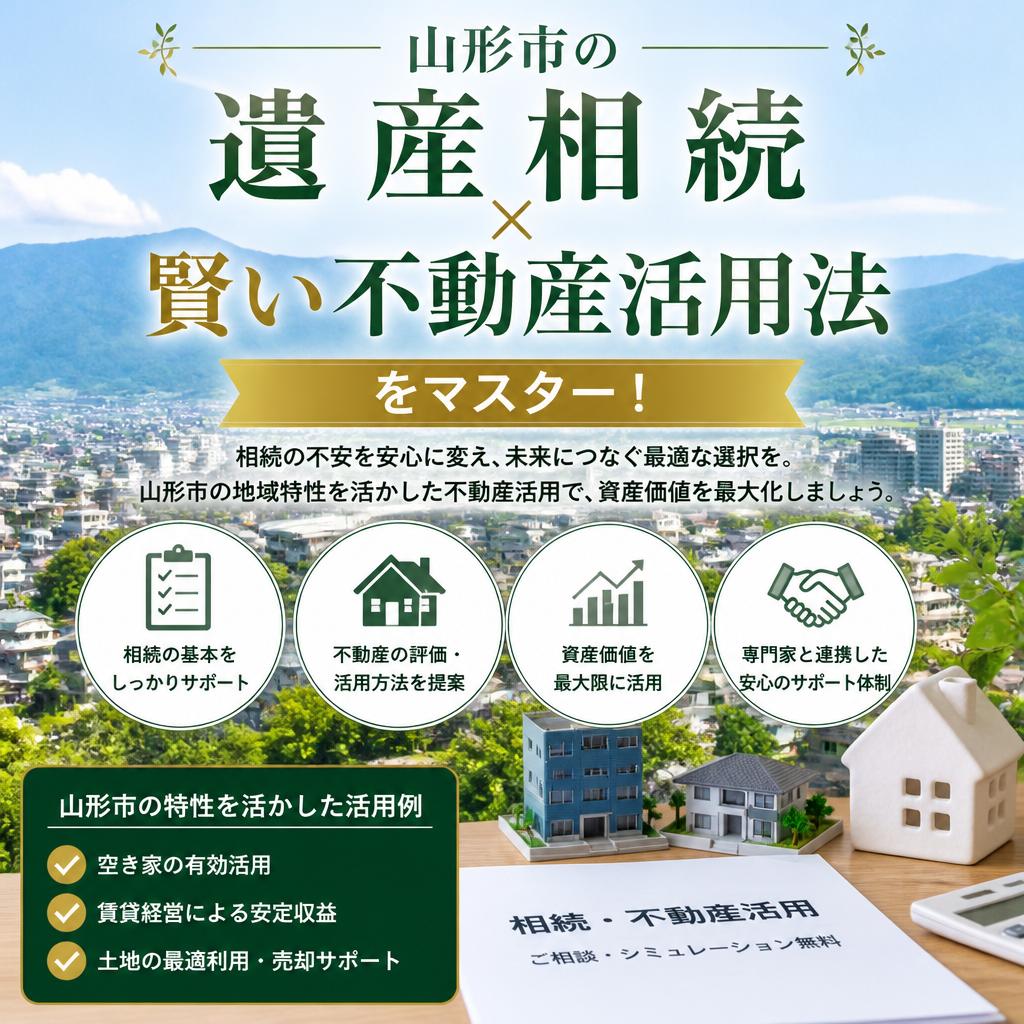 山形市の遺産相続、賢い不動産活用法をマスター！