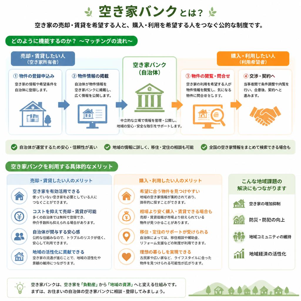 2. 空き家バンクの仕組みとメリット