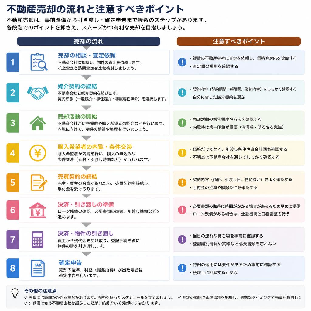 4. 売却手続きの流れと注意点
