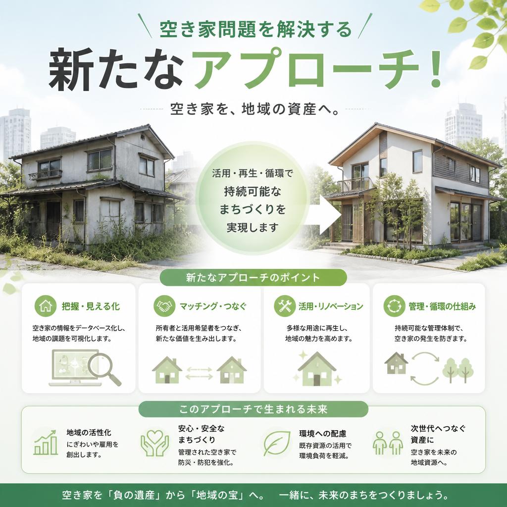 空き家問題を解決する新たなアプローチ！