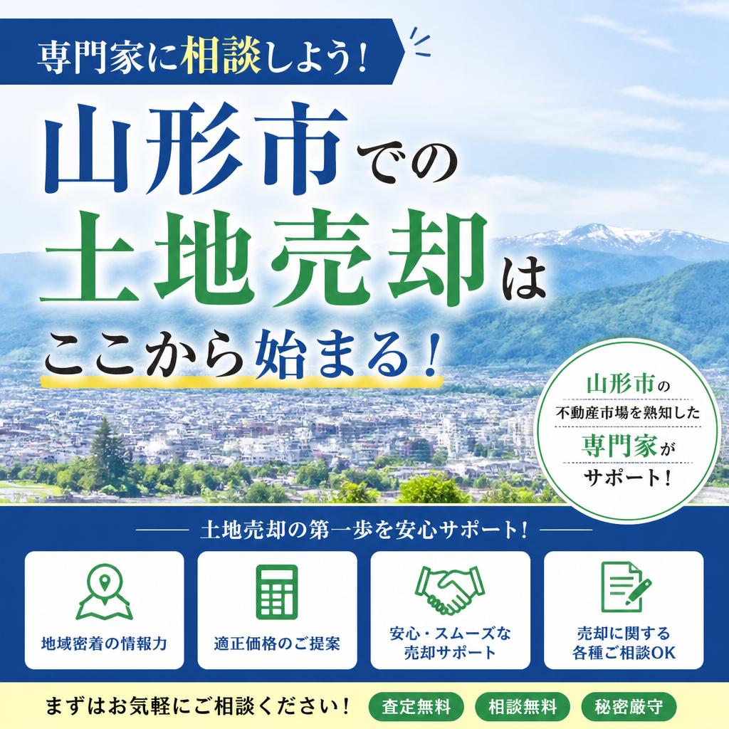 専門家に相談しよう！山形市での土地売却はここから始まる！