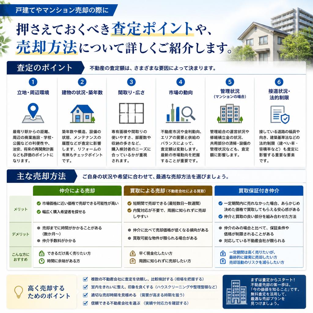戸建て・マンション売却のポイント