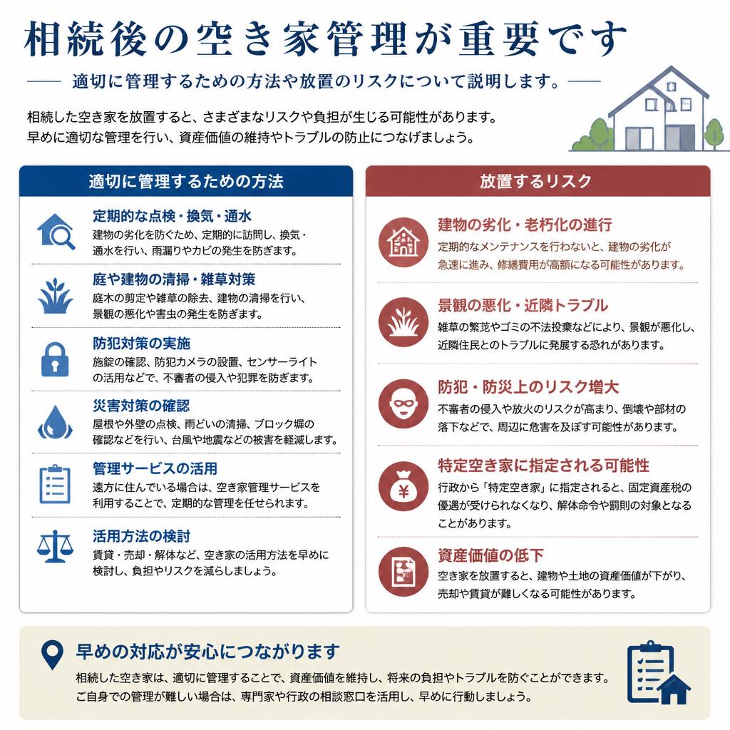 空き家対策と管理方法
