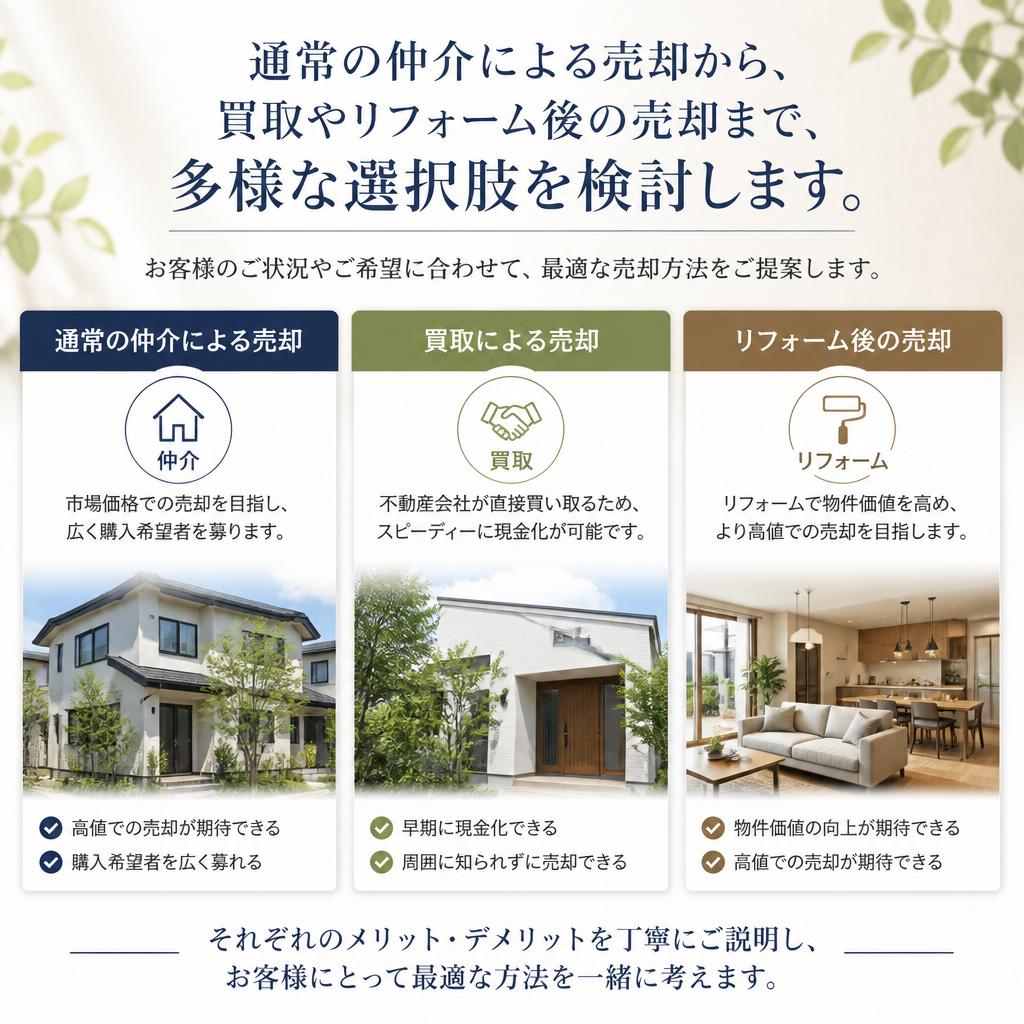 空き家売却の選択肢