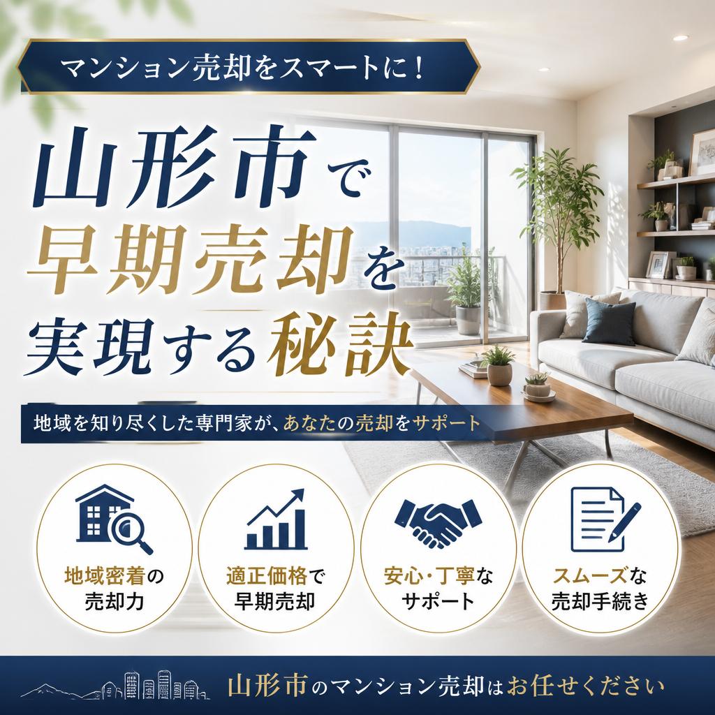 マンション売却をスマートに！山形市で早期売却を実現する秘訣