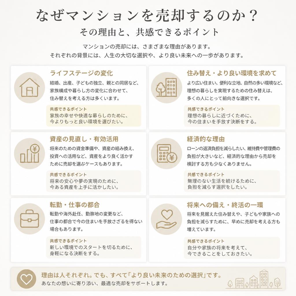 2. マンション売却の理由とは？