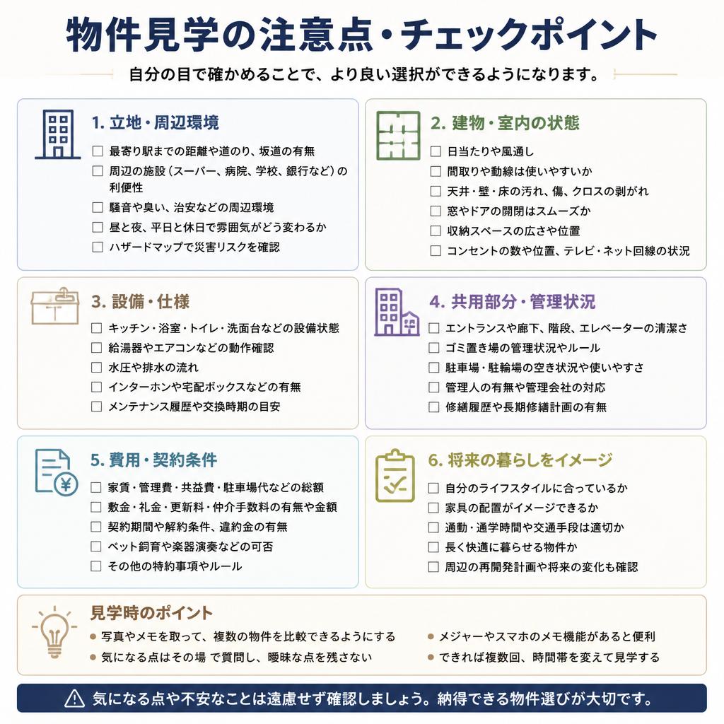 物件見学のポイント