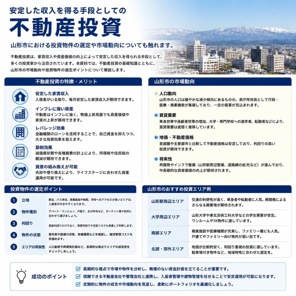 不動産投資の魅力