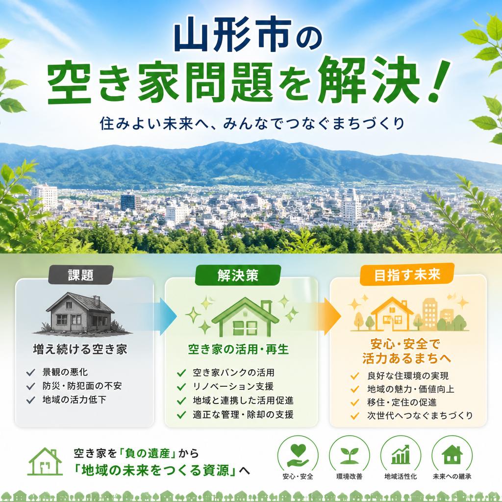 山形市の空き家問題を解決！