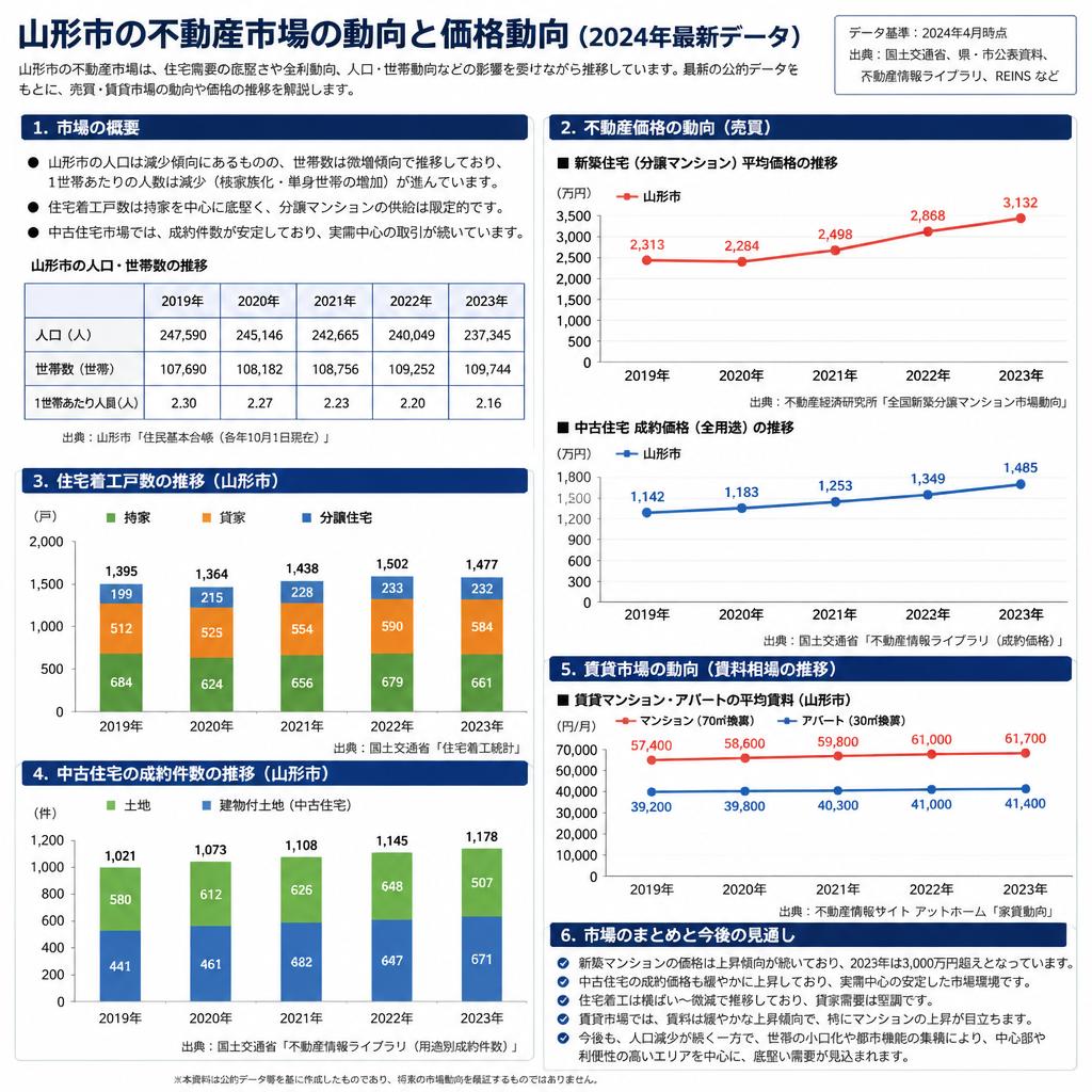 山形市の不動産市場の現状
