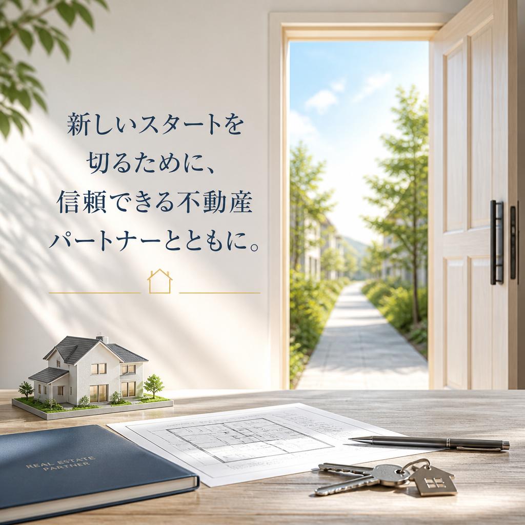 新しいスタートを切るために、信頼できる不動産パートナーとともに。