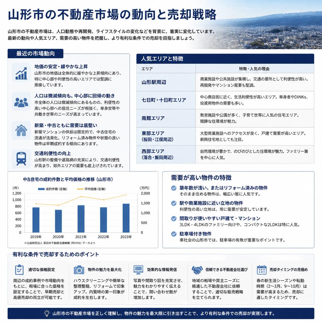 山形市における不動産の市場動向