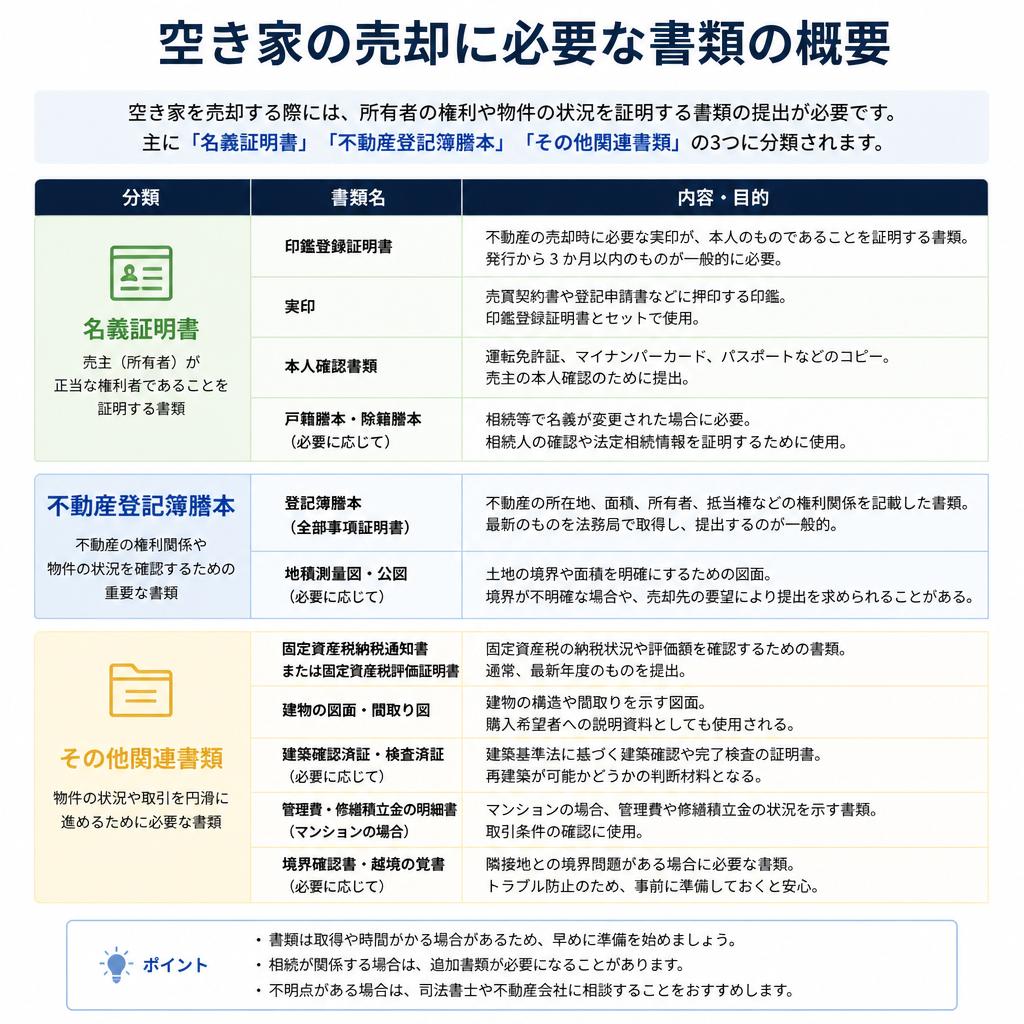 必要書類の整理