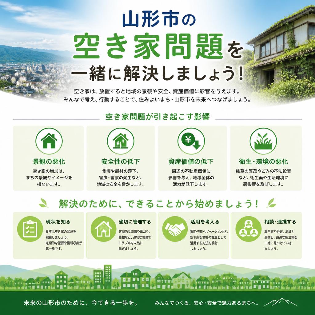 山形市の空き家問題を一緒に解決しましょう！