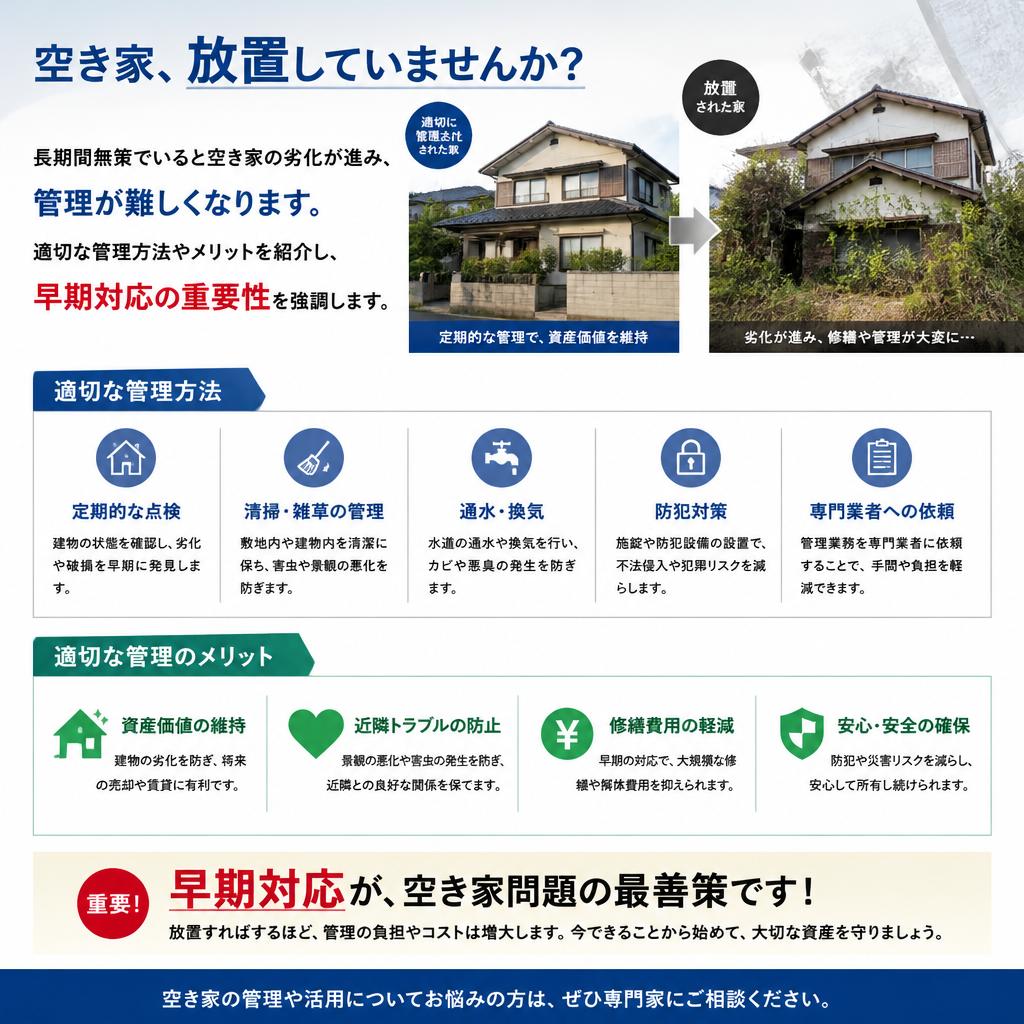 空き家管理の重要性