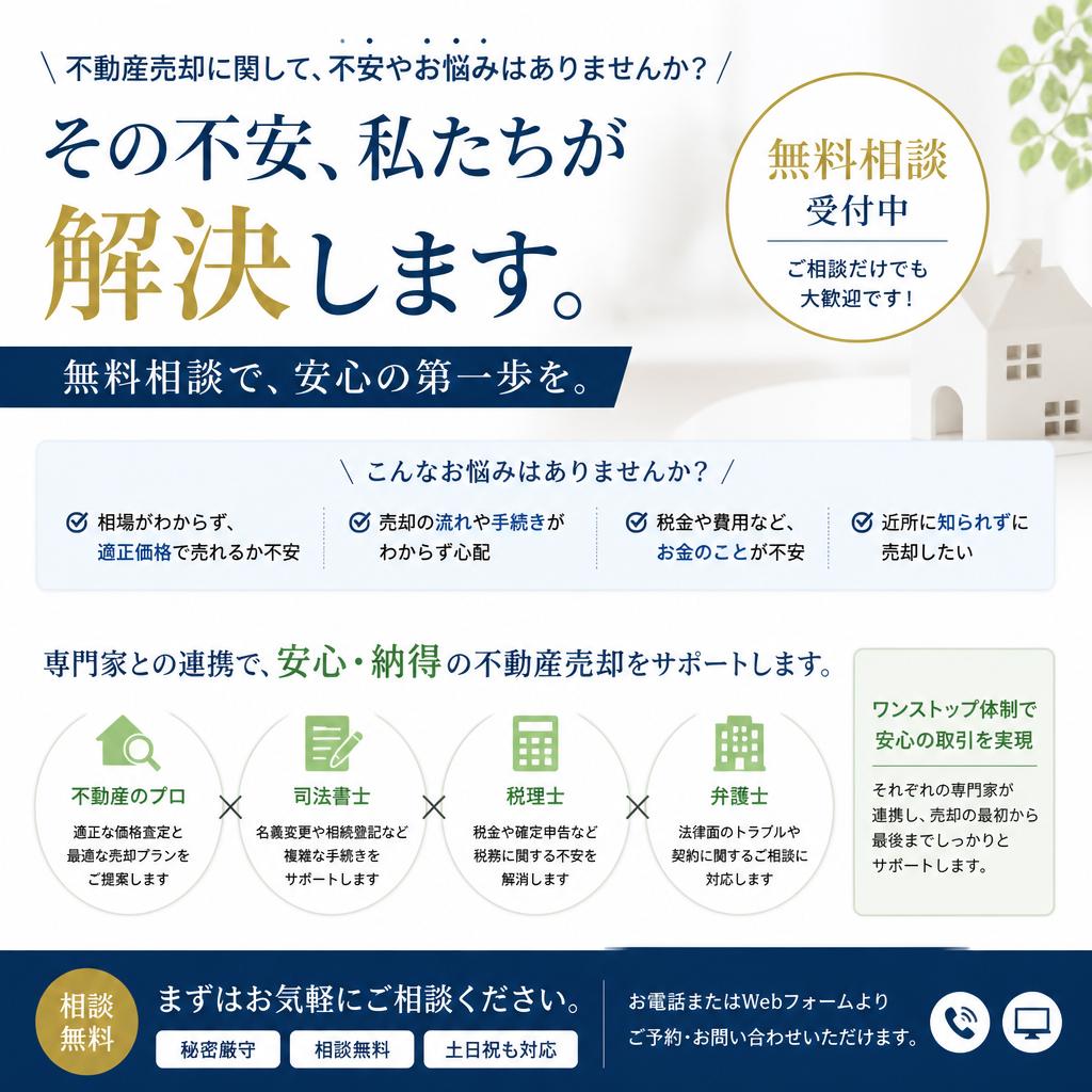 無料相談のご案内と専門家のサポート