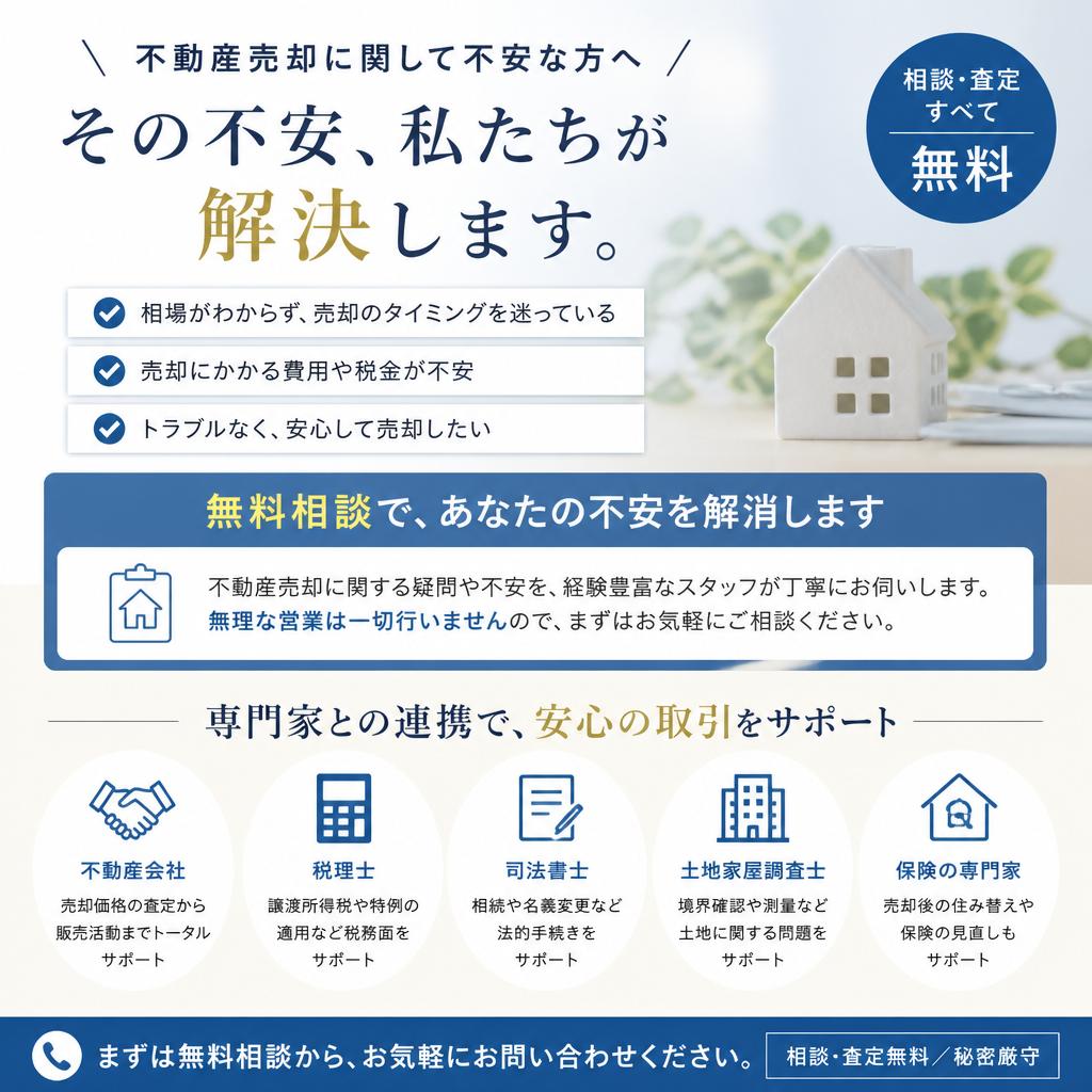 無料相談のご案内と専門家のサポート