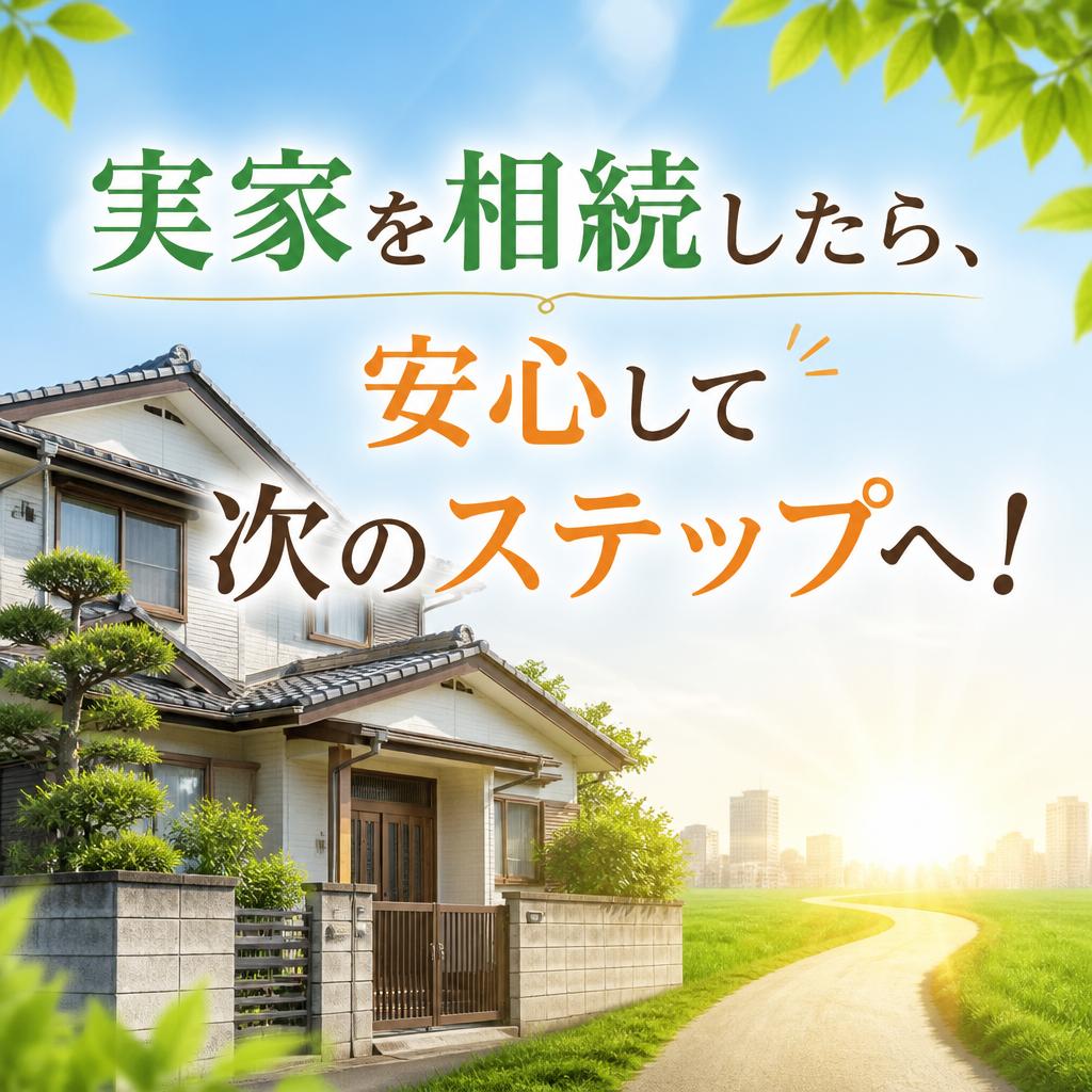 実家を相続したら、安心して次のステップへ！