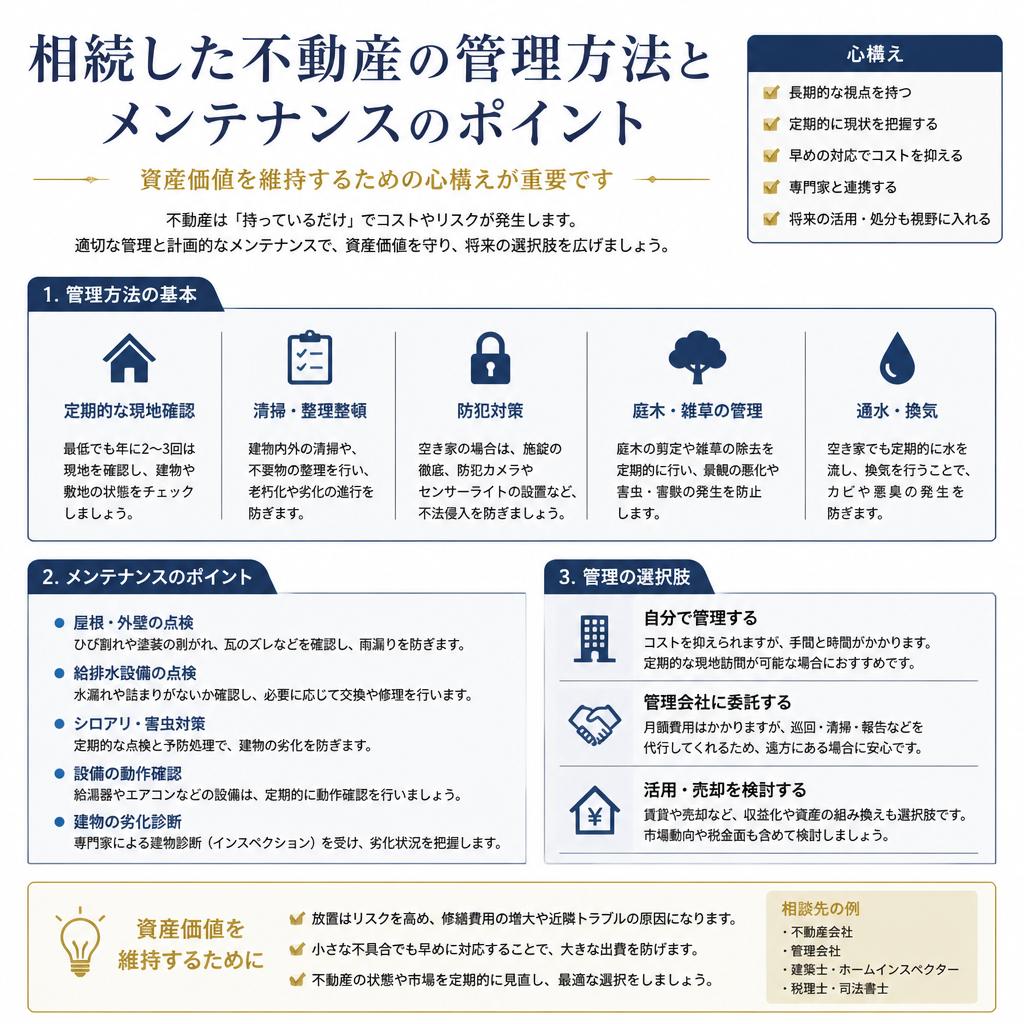 相続不動産の管理方法