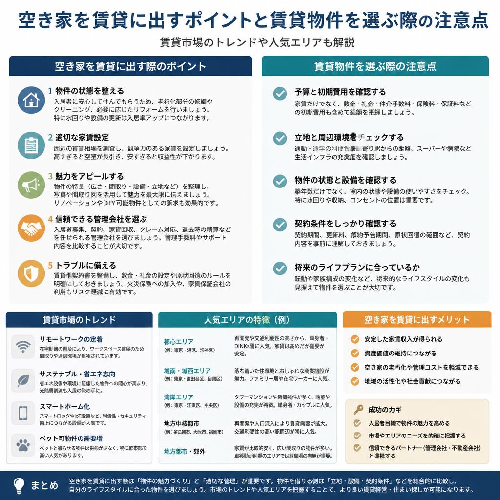 4. 賃貸物件の選び方と特徴