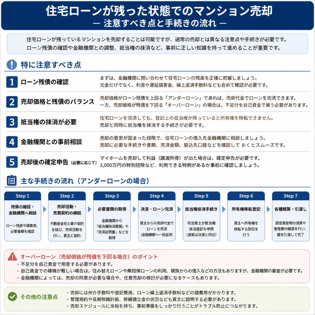 住宅ローンが残っている場合の対処法